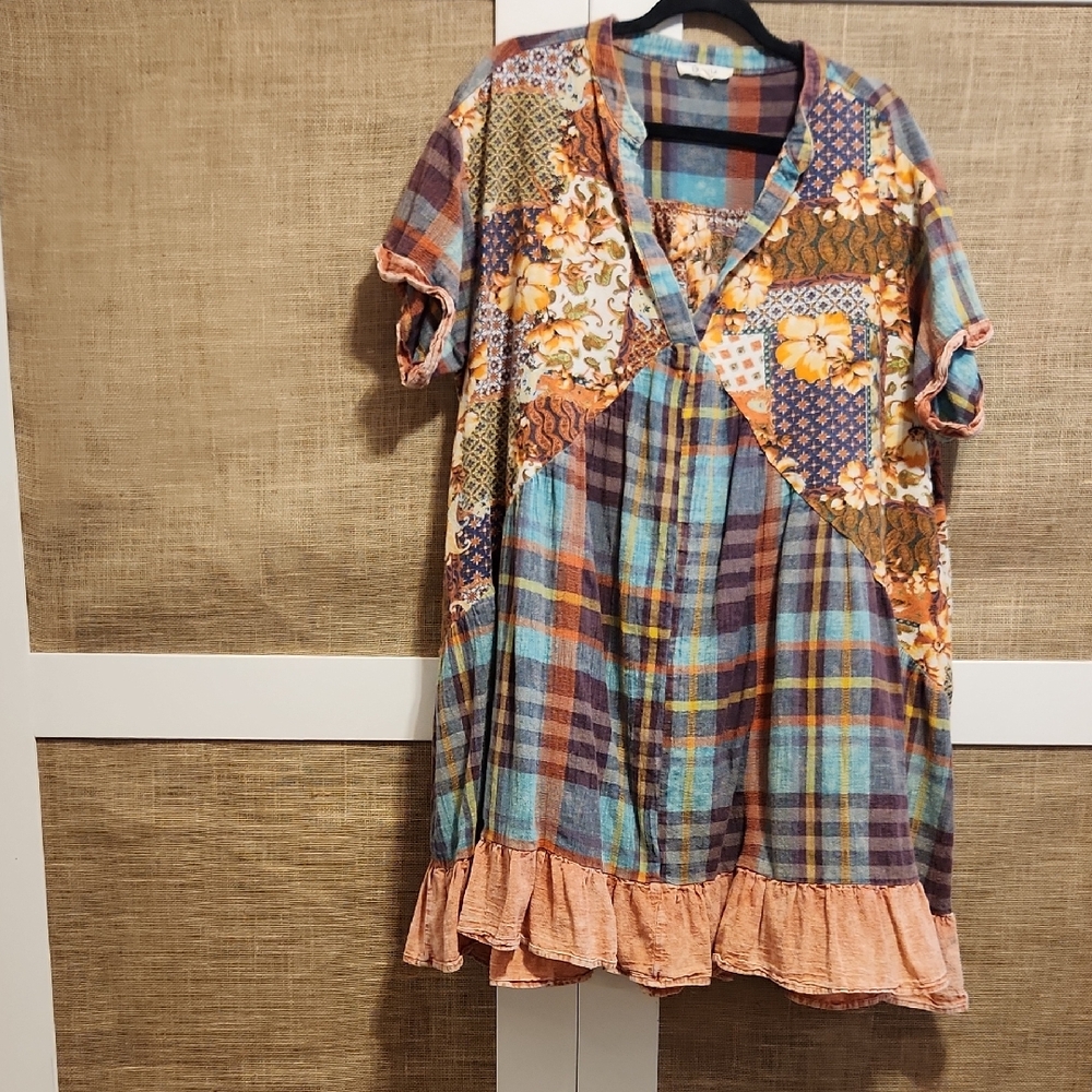 Oli & Hali Multicolor Patchwork Dress